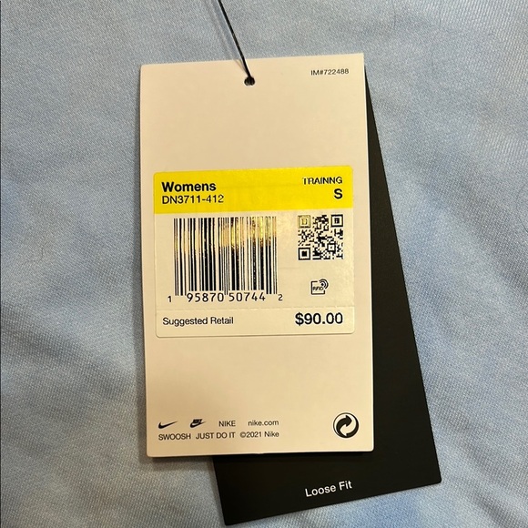 Nike Light Blue Tie-Dye Cropped Hoodie - Picture 2 of 7